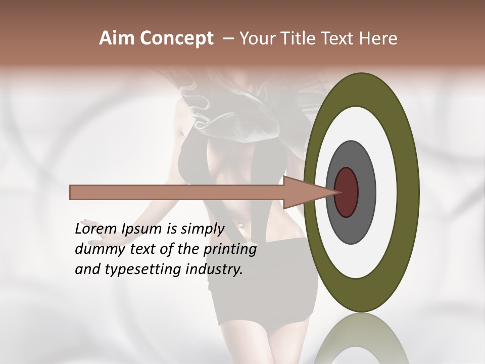 Glamour Nightclub Posing PowerPoint Template