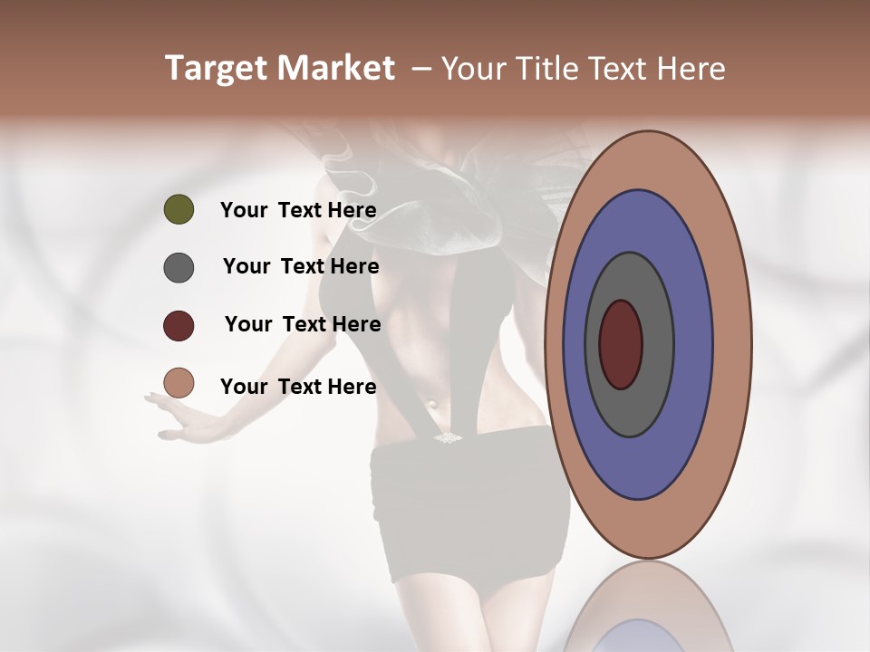 Glamour Nightclub Posing PowerPoint Template