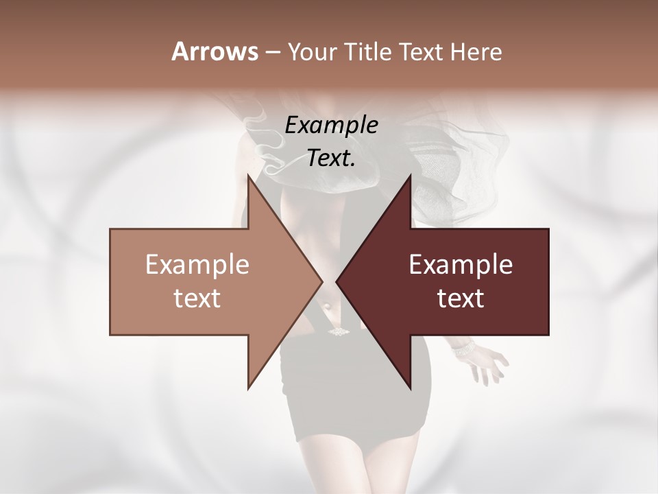 Glamour Nightclub Posing PowerPoint Template