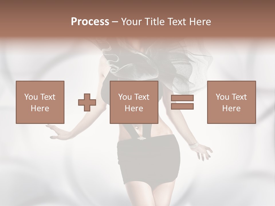 Glamour Nightclub Posing PowerPoint Template