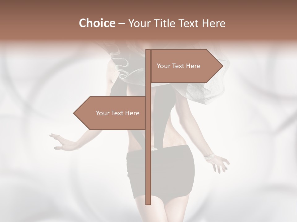 Glamour Nightclub Posing PowerPoint Template