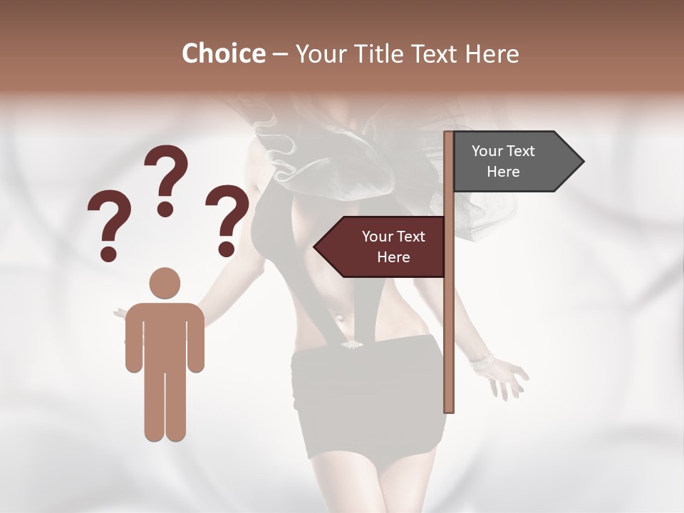 Glamour Nightclub Posing PowerPoint Template