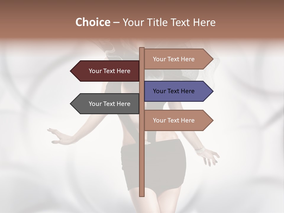 Glamour Nightclub Posing PowerPoint Template