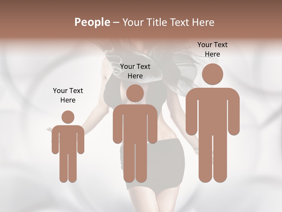 Glamour Nightclub Posing PowerPoint Template