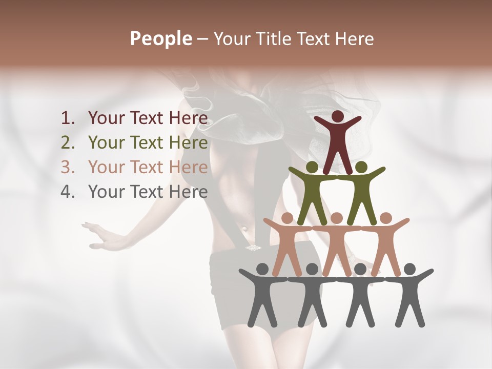 Glamour Nightclub Posing PowerPoint Template