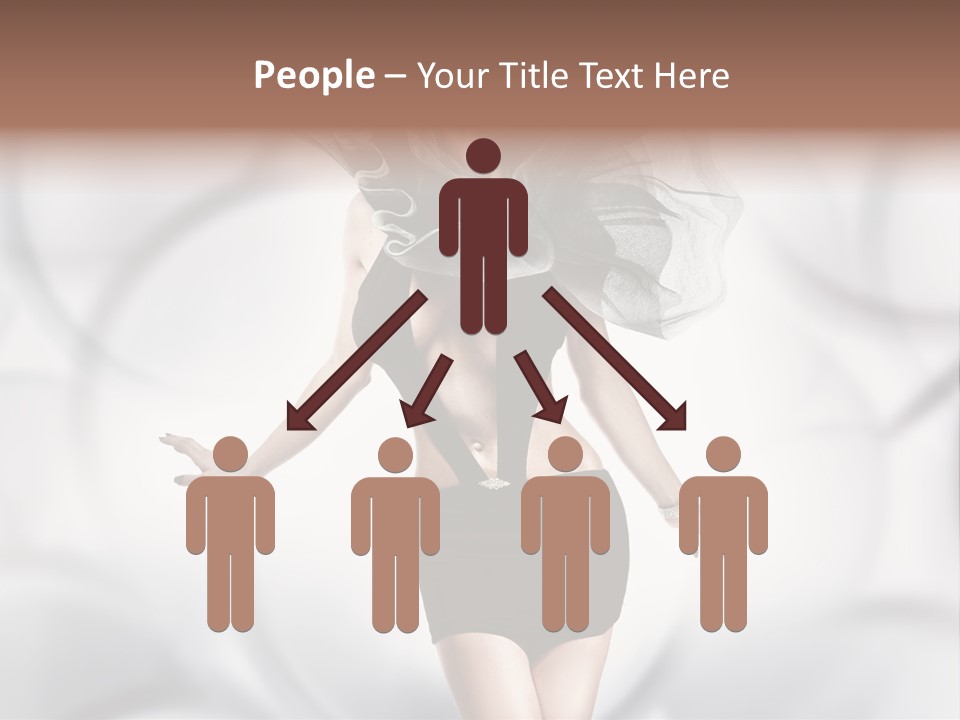 Glamour Nightclub Posing PowerPoint Template