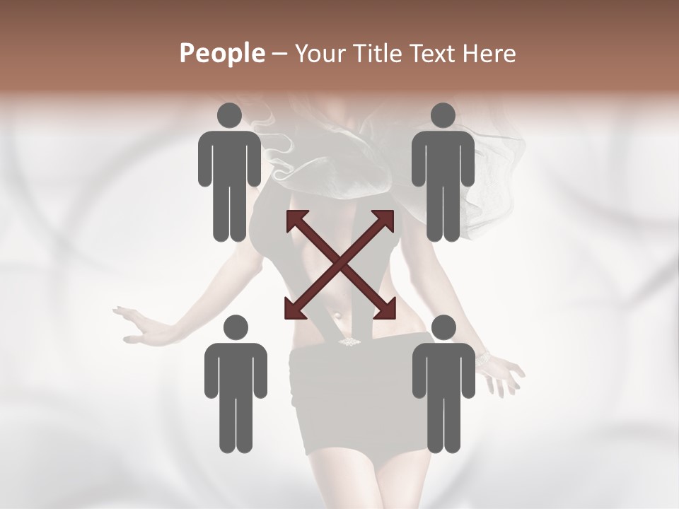 Glamour Nightclub Posing PowerPoint Template