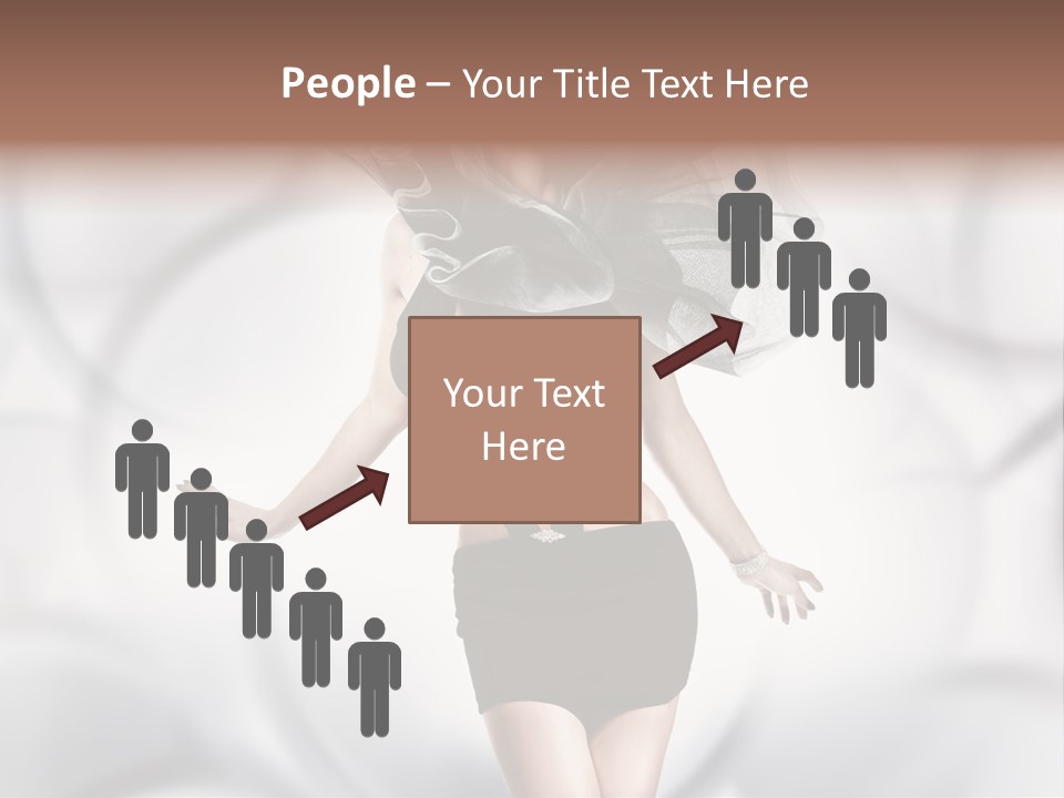 Glamour Nightclub Posing PowerPoint Template