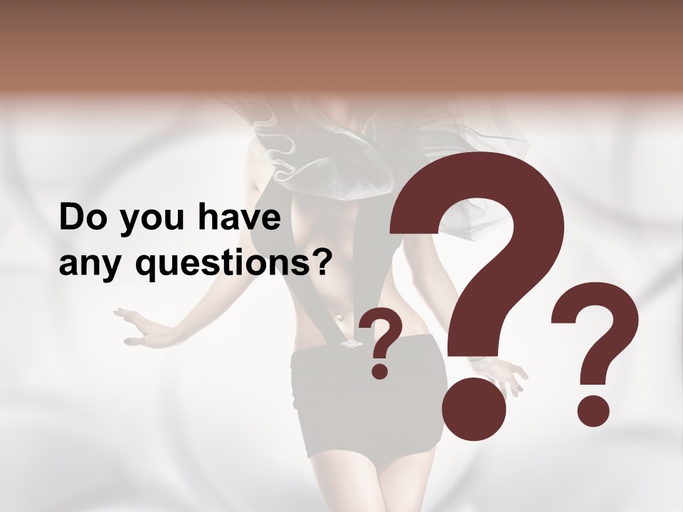 Glamour Nightclub Posing PowerPoint Template