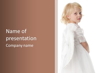 Love Blond Face PowerPoint Template