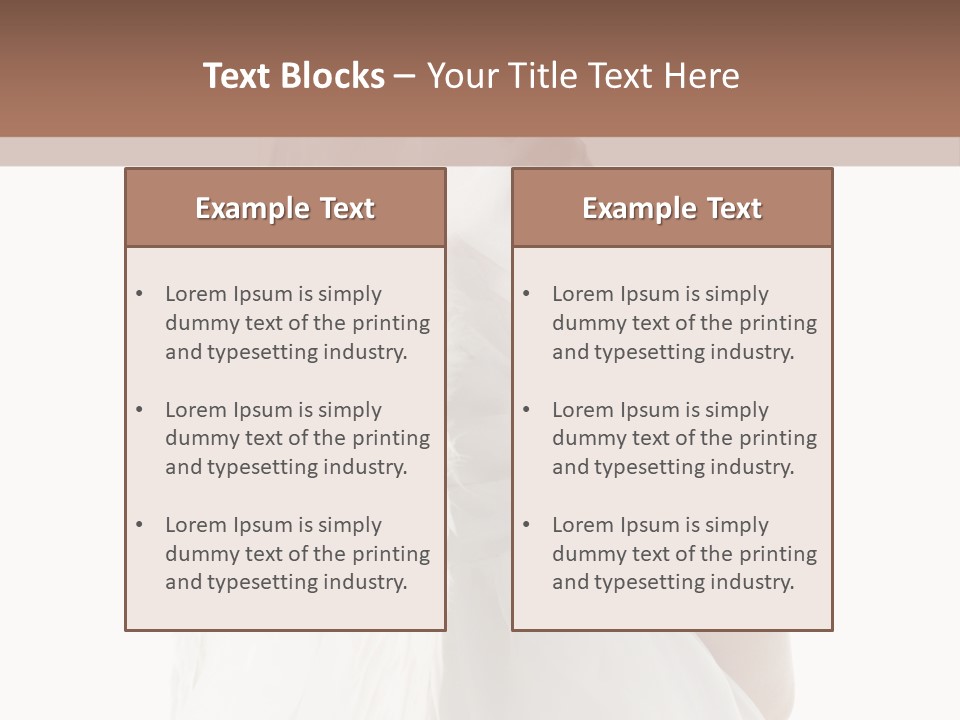 Love Blond Face PowerPoint Template