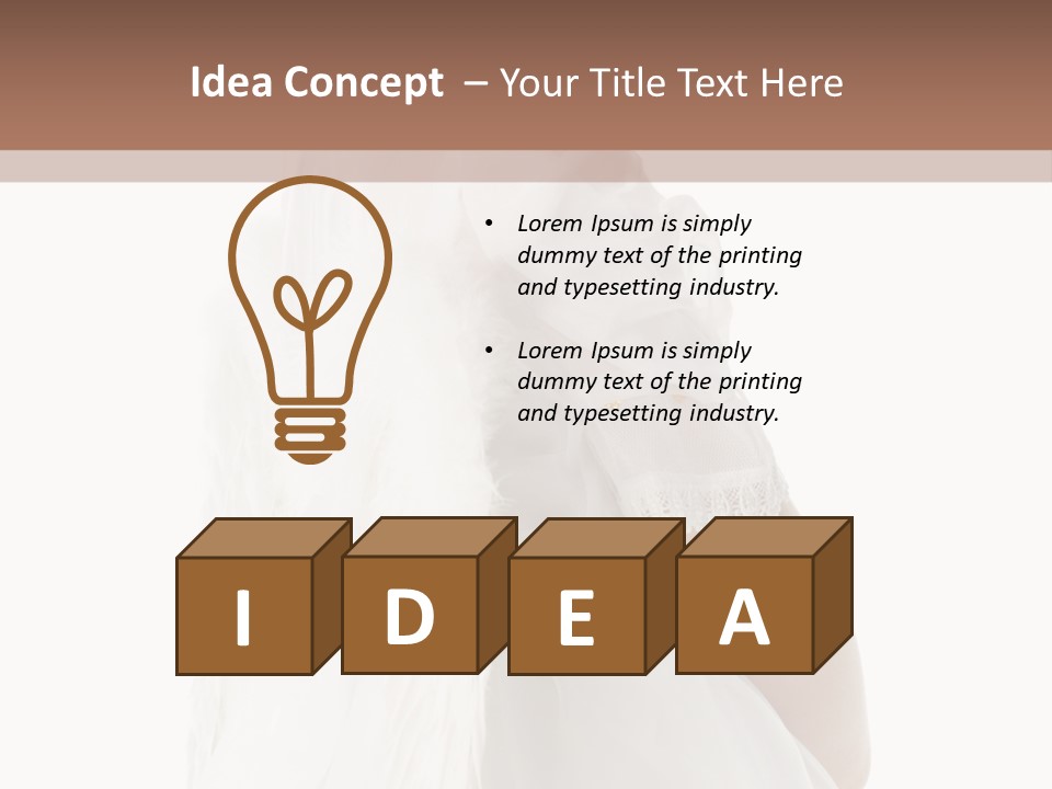 Love Blond Face PowerPoint Template