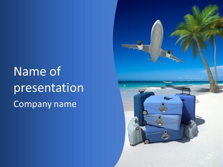 Summer Travel Baggage PowerPoint Template