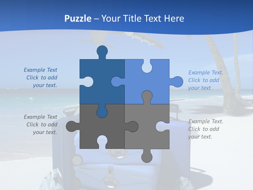 Summer Travel Baggage PowerPoint Template