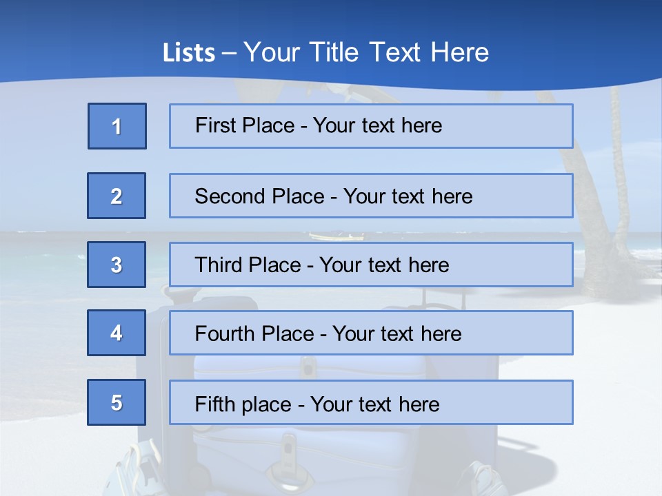 Summer Travel Baggage PowerPoint Template