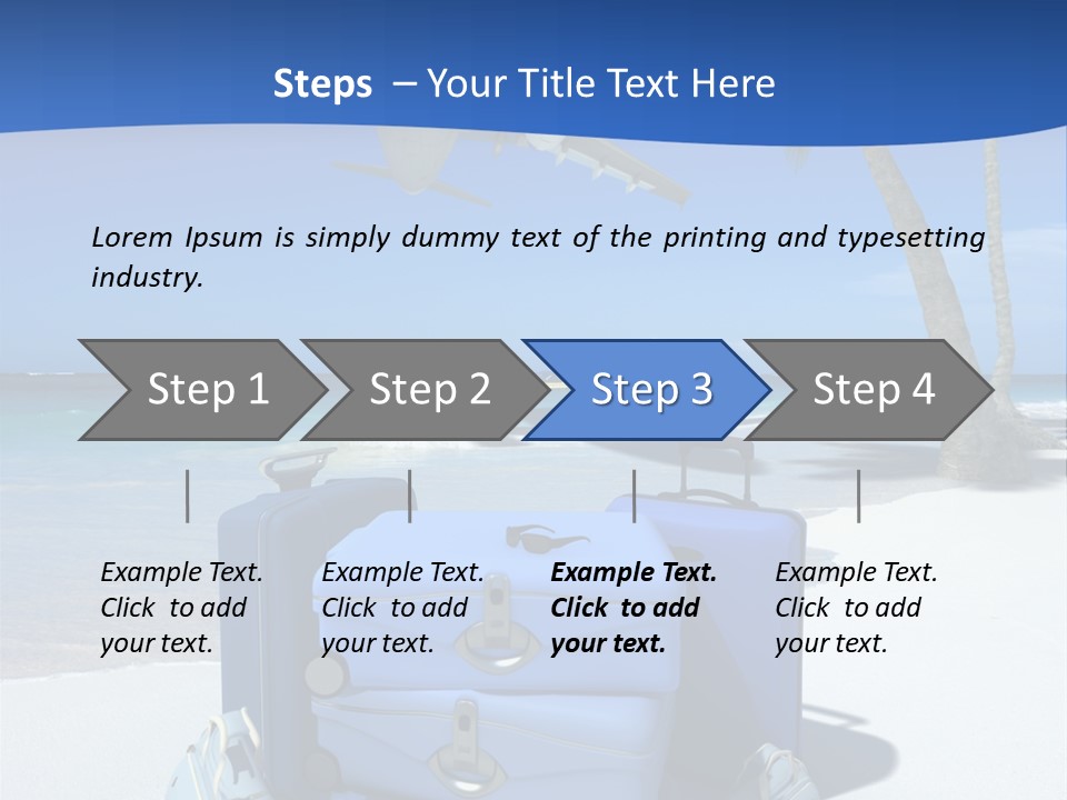 Summer Travel Baggage PowerPoint Template