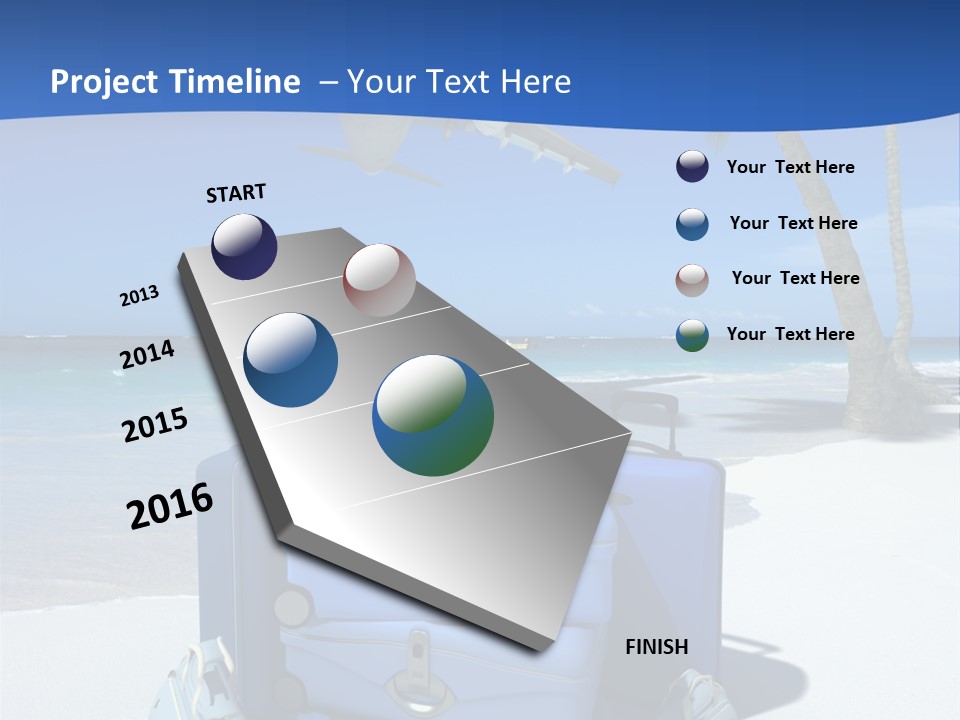 Summer Travel Baggage PowerPoint Template