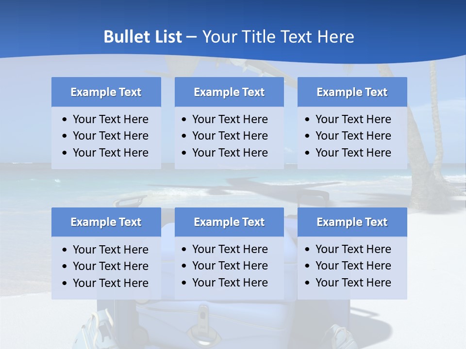 Summer Travel Baggage PowerPoint Template