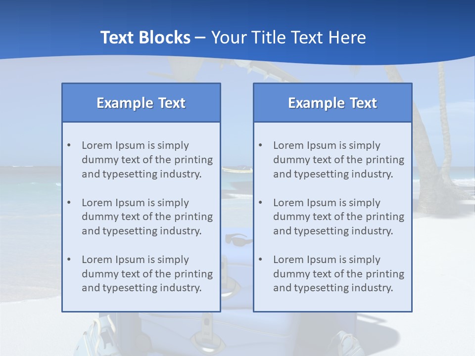 Summer Travel Baggage PowerPoint Template