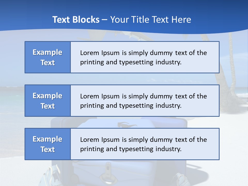 Summer Travel Baggage PowerPoint Template