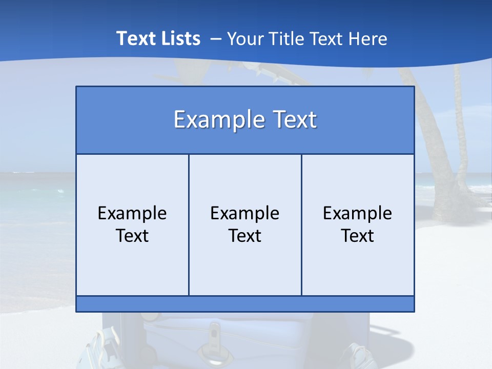 Summer Travel Baggage PowerPoint Template