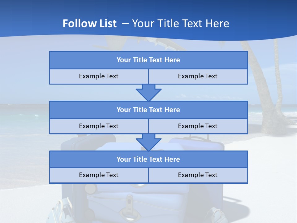 Summer Travel Baggage PowerPoint Template
