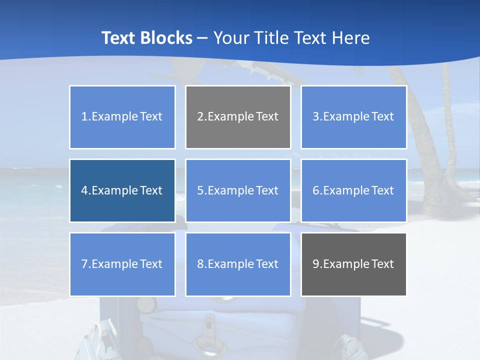 Summer Travel Baggage PowerPoint Template