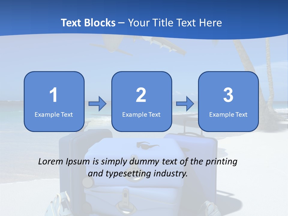 Summer Travel Baggage PowerPoint Template