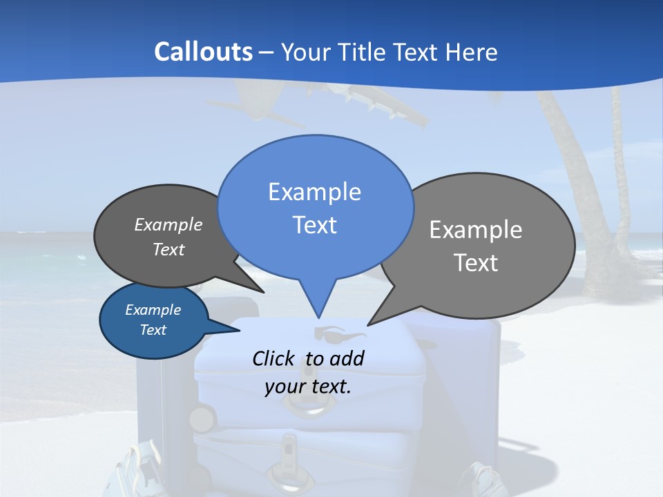 Summer Travel Baggage PowerPoint Template