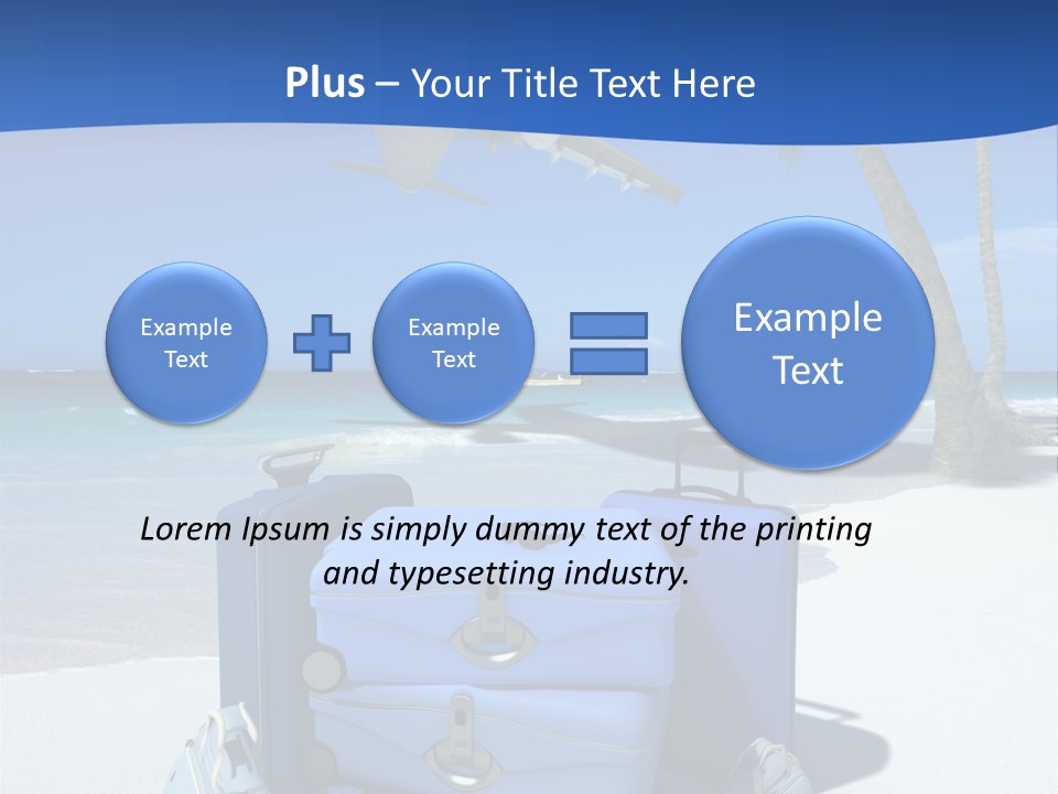 Summer Travel Baggage PowerPoint Template