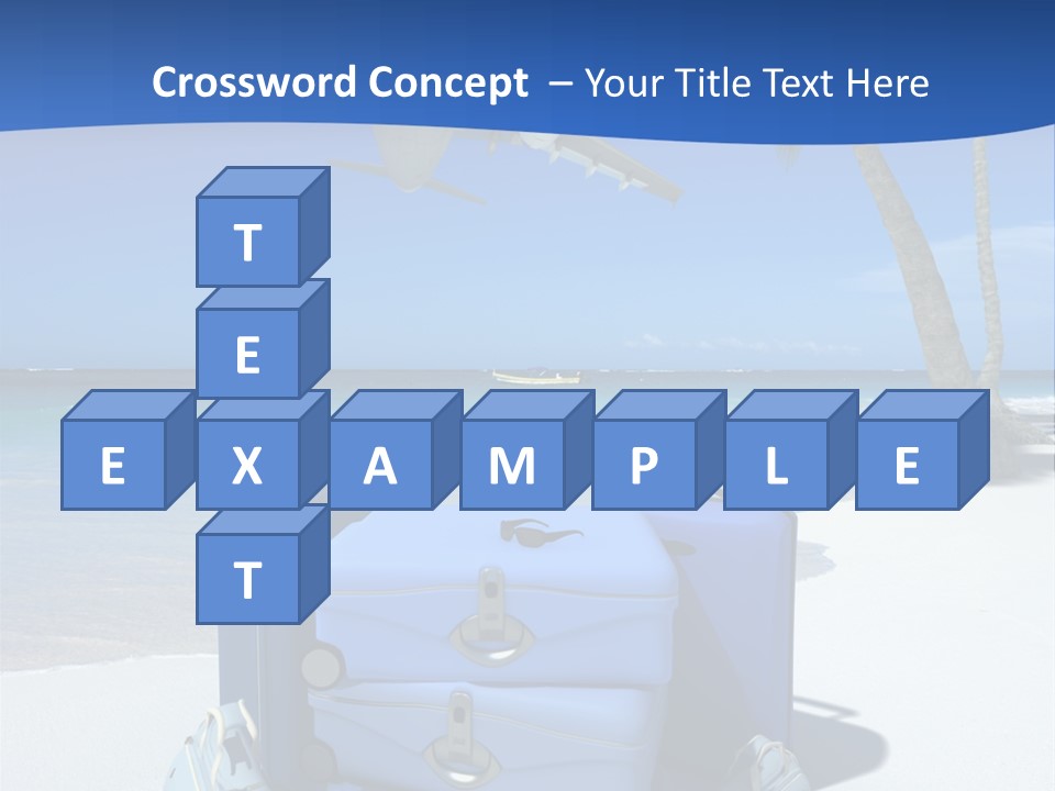 Summer Travel Baggage PowerPoint Template