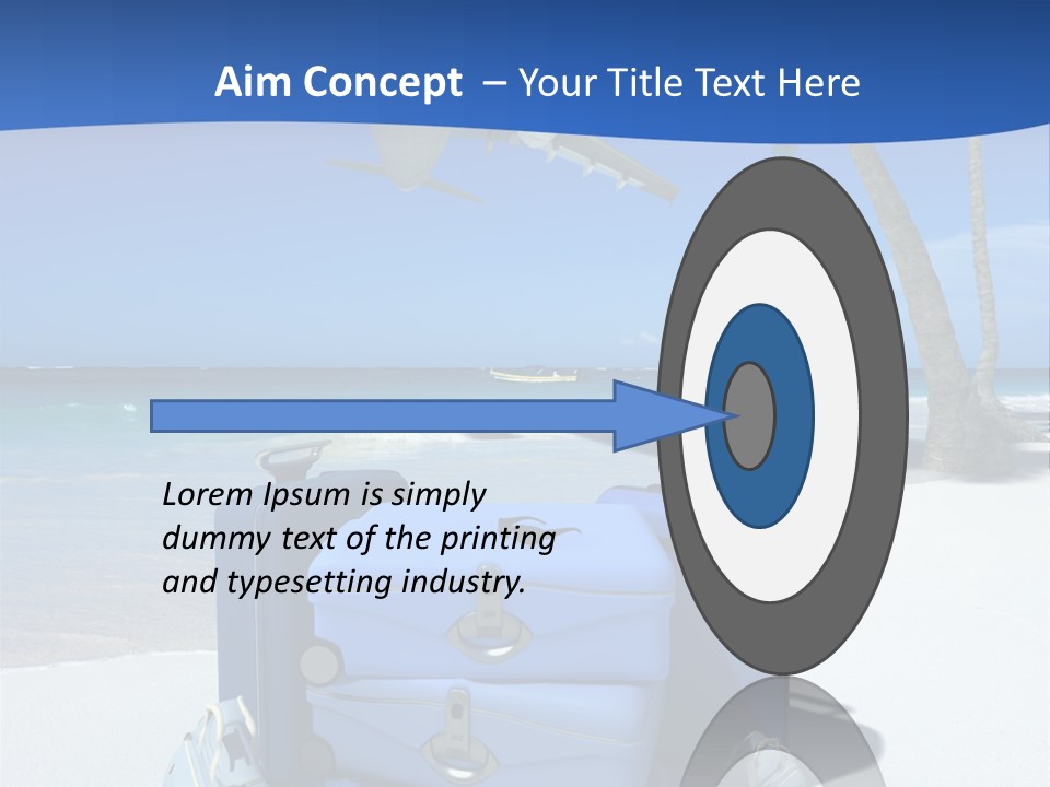 Summer Travel Baggage PowerPoint Template