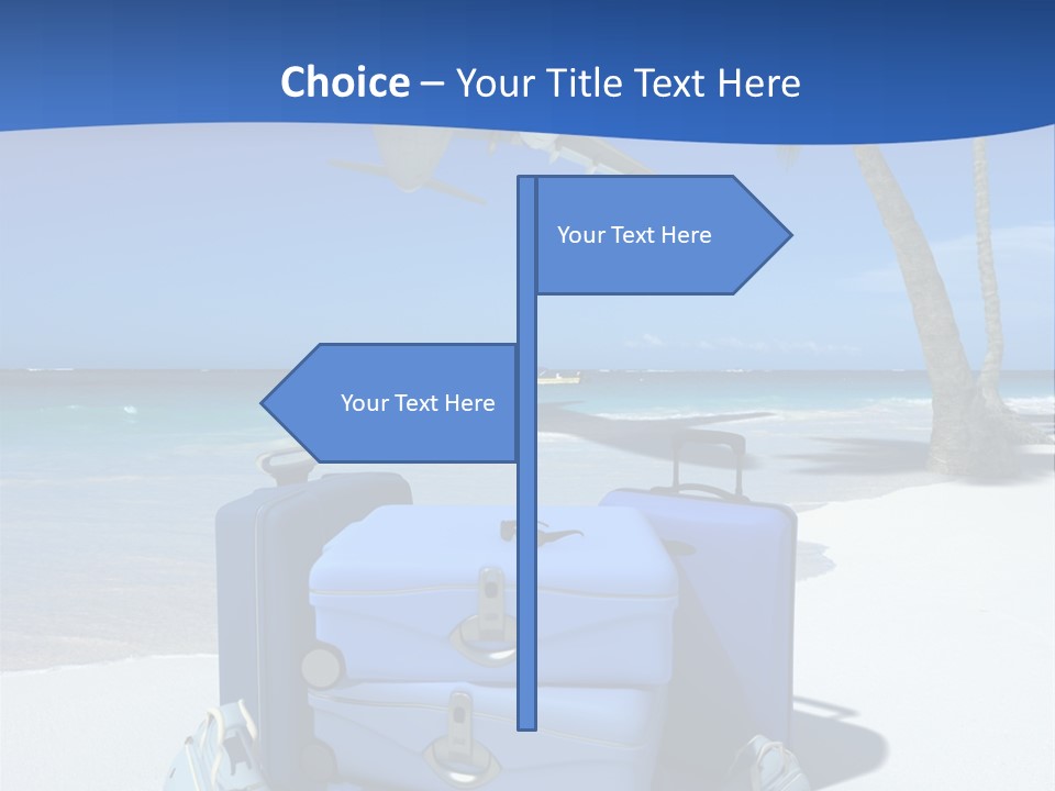 Summer Travel Baggage PowerPoint Template