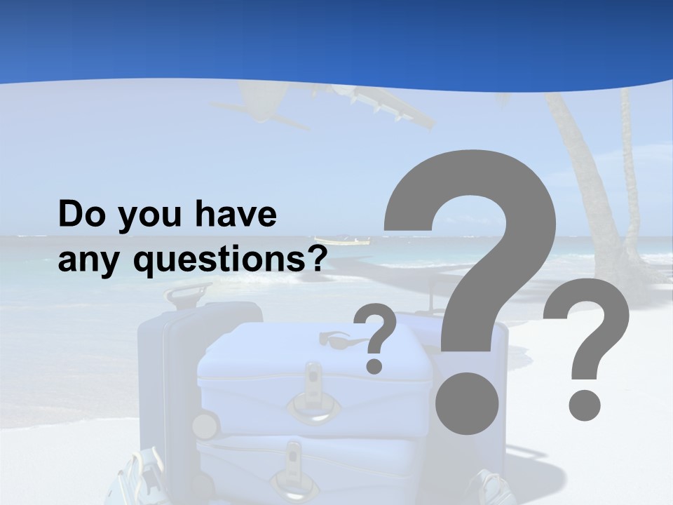 Summer Travel Baggage PowerPoint Template