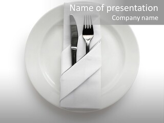 Gourmet Banquet Eating PowerPoint Template