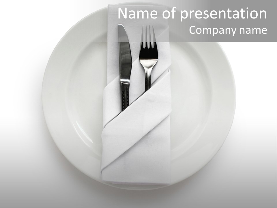 Gourmet Banquet Eating PowerPoint Template