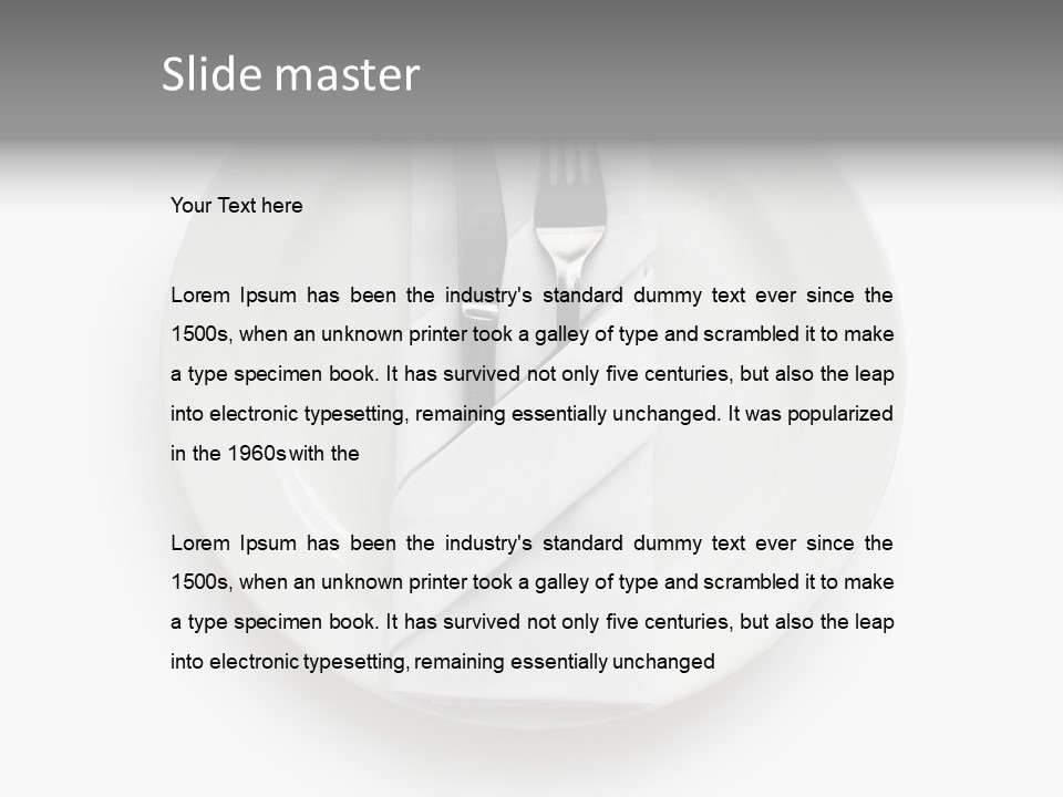 Gourmet Banquet Eating PowerPoint Template