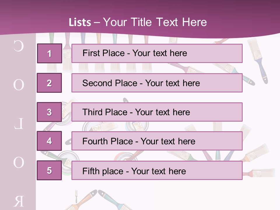 Dye Container Red PowerPoint Template