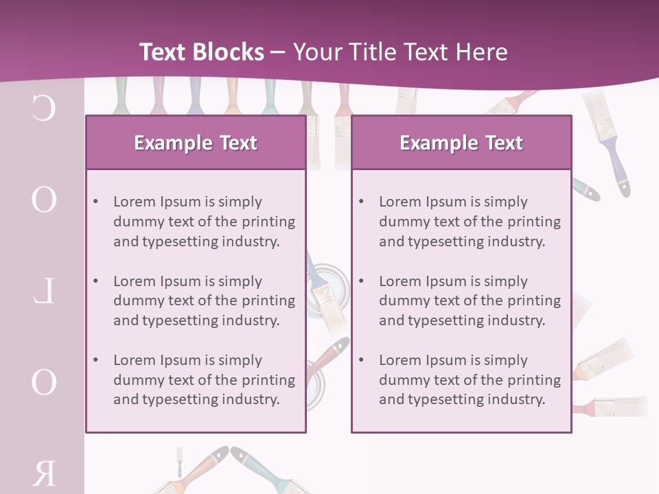Dye Container Red PowerPoint Template