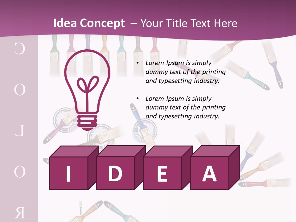 Dye Container Red PowerPoint Template