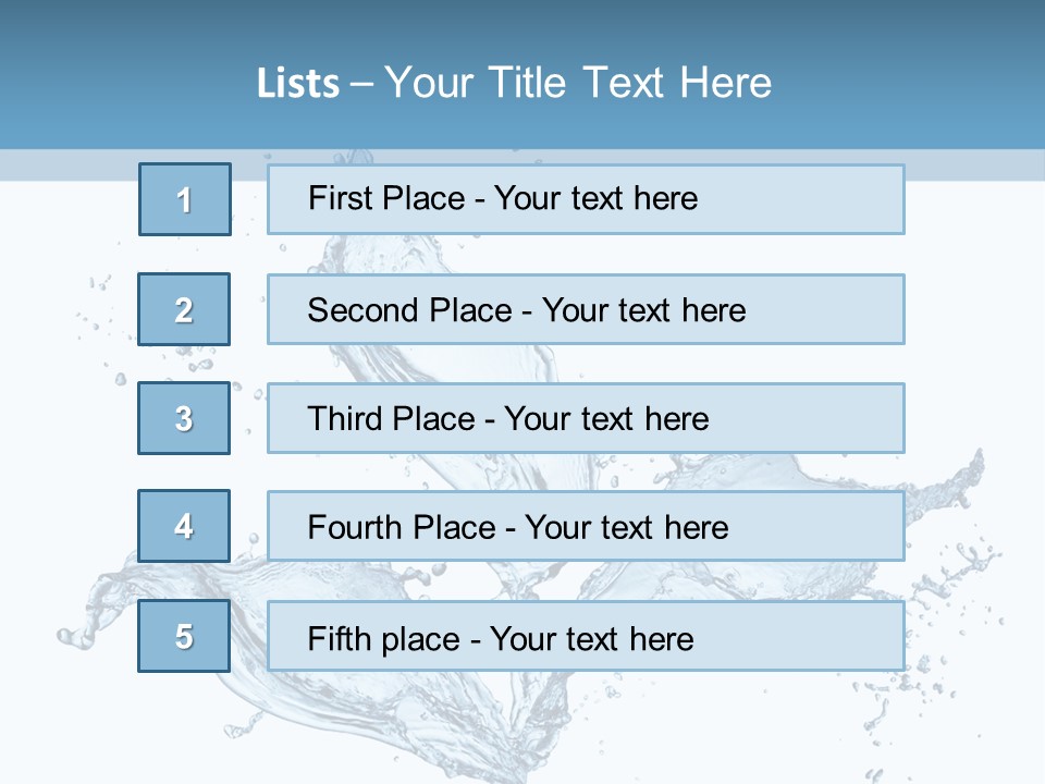 Ripple Water Fresh PowerPoint Template