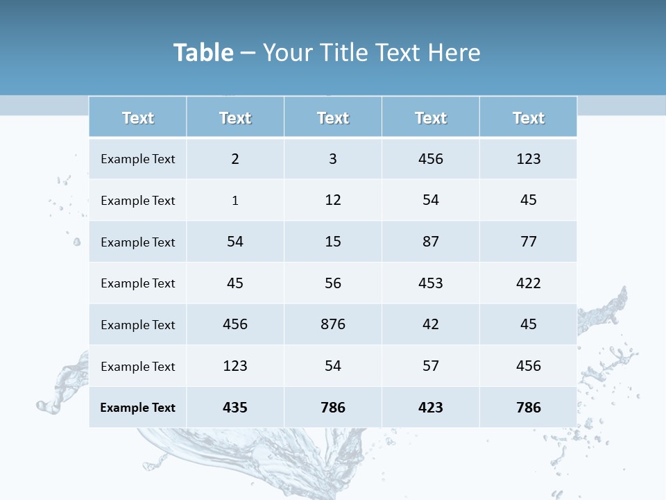 Ripple Water Fresh PowerPoint Template