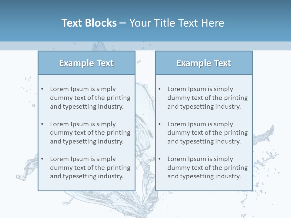 Ripple Water Fresh PowerPoint Template