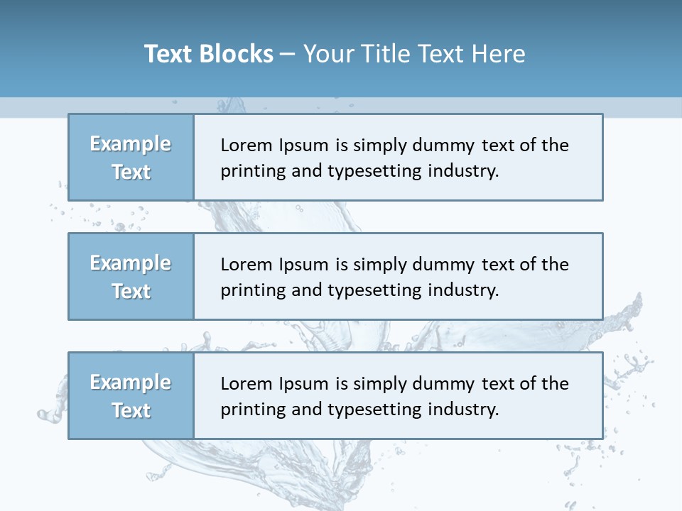 Ripple Water Fresh PowerPoint Template