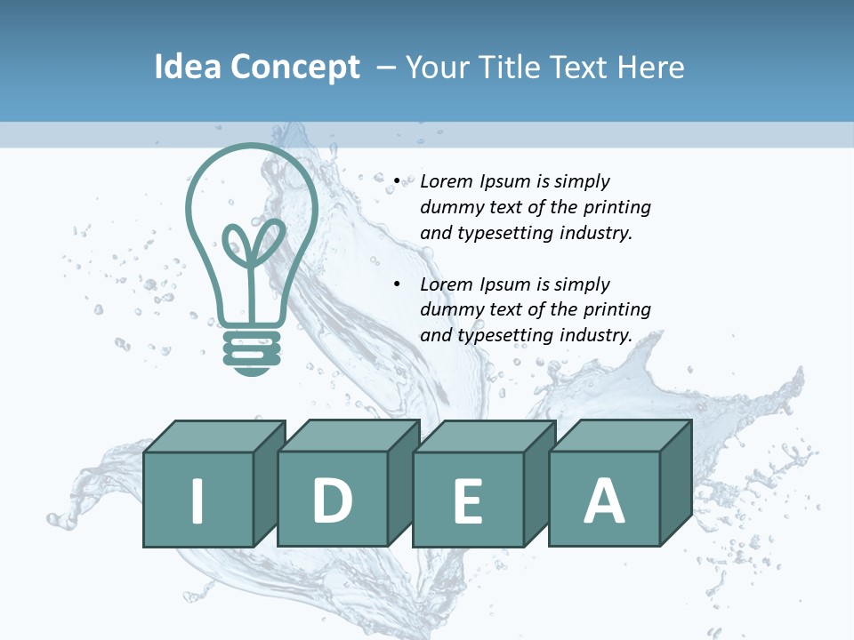 Ripple Water Fresh PowerPoint Template