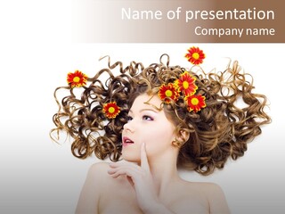 Youth Pretty Model PowerPoint Template