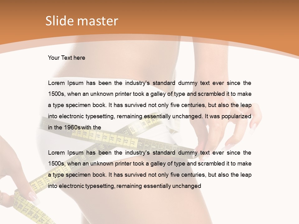 Cellulite Healthy Perfect PowerPoint Template