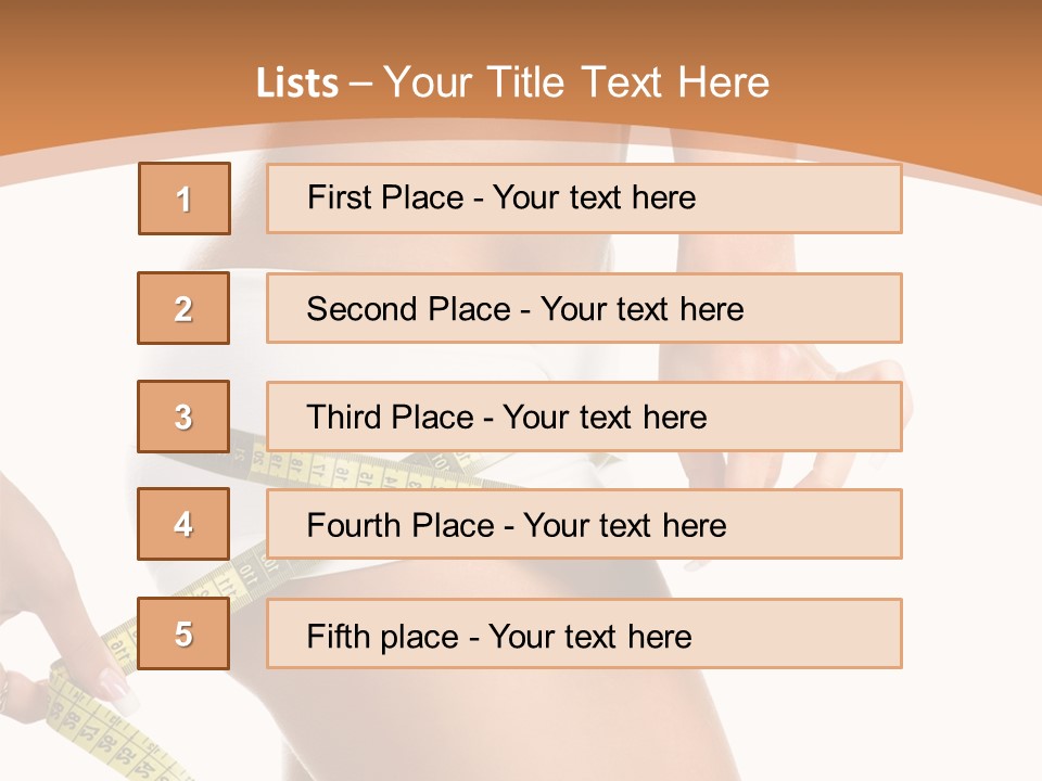 Cellulite Healthy Perfect PowerPoint Template