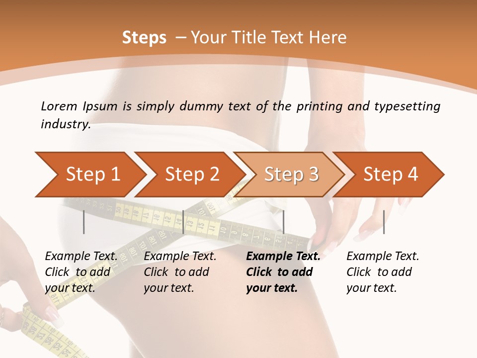 Cellulite Healthy Perfect PowerPoint Template