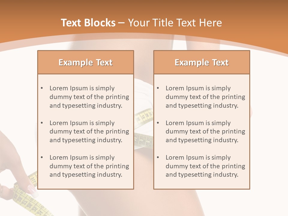 Cellulite Healthy Perfect PowerPoint Template